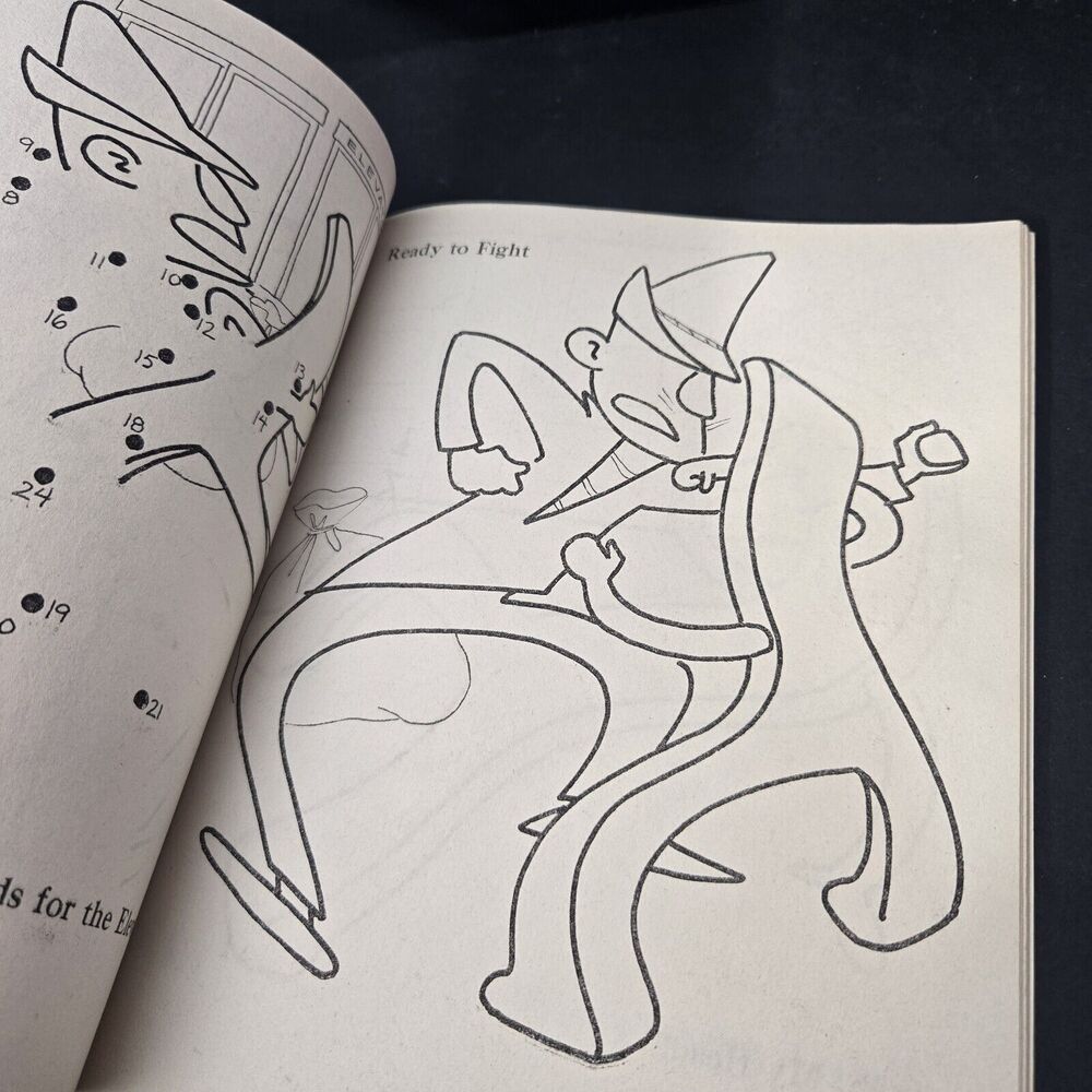 Vintage Gumby and Pokey Dot Book 1970 Whitman Coloring Book COLLECTIBLE RARE GD - Picture 9 of 14